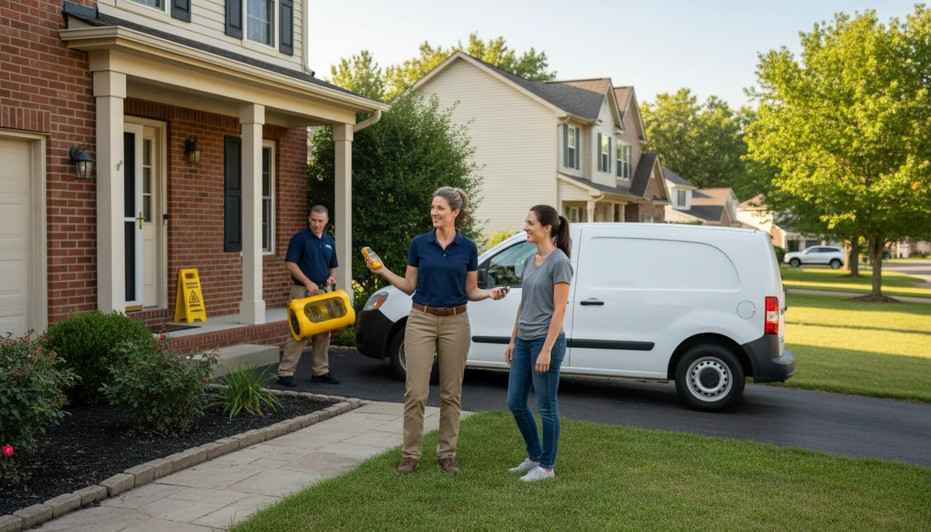 Water restoration image for Dehumidification And Cleanup Services in Varina, IA